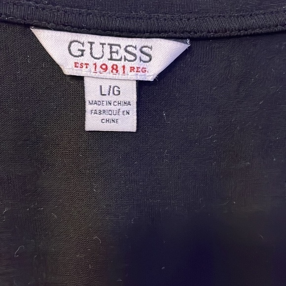 GUESS Women’s Black Blouse Size Large - Picture 3 of 5